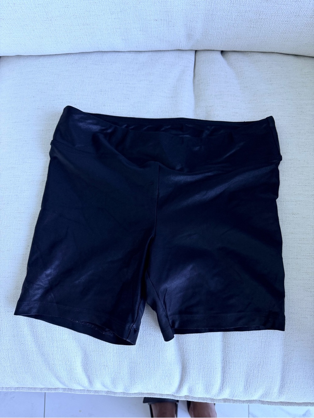 Women's High-Waist Black Active Shorts